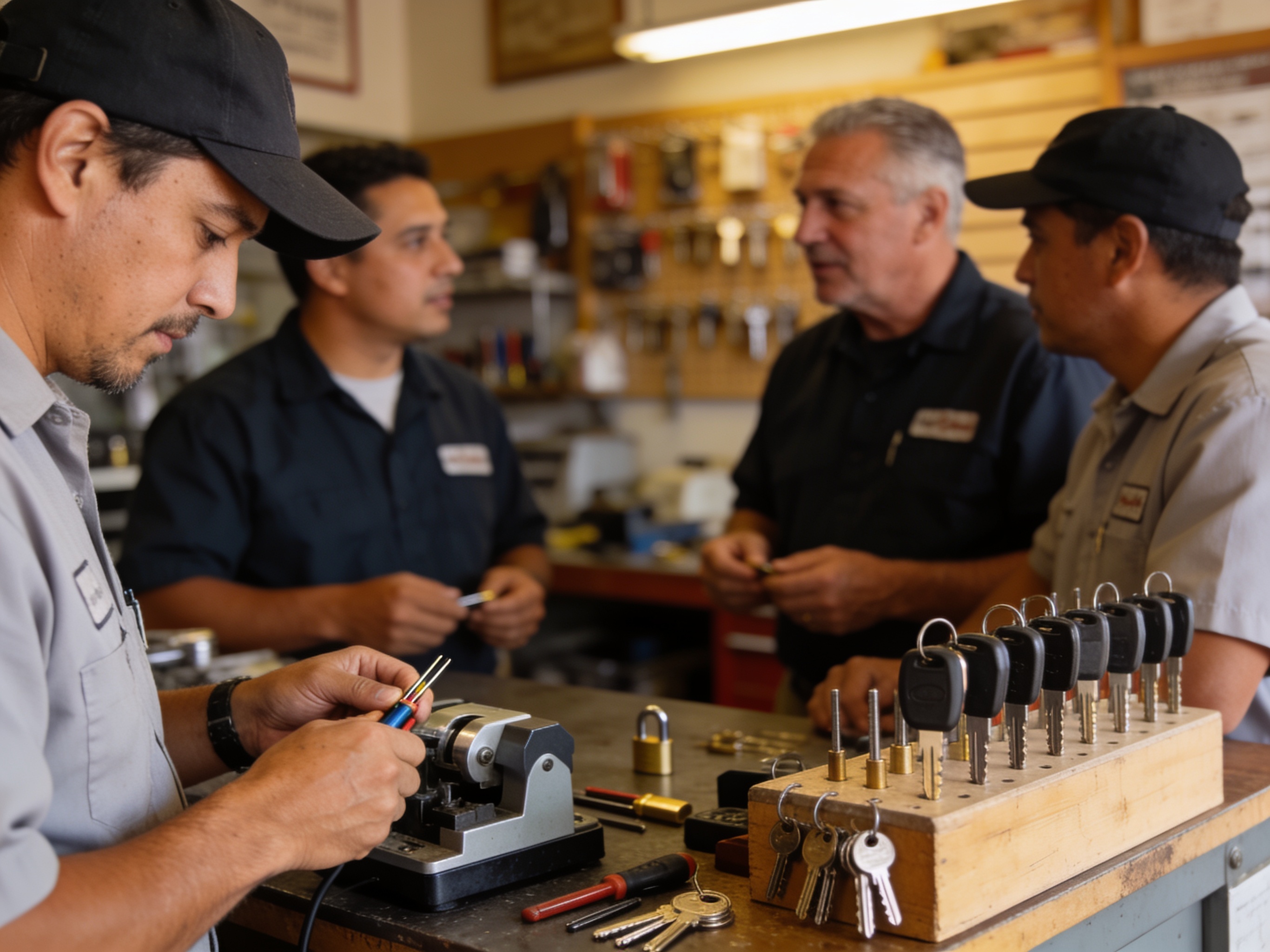 The Glendale 247 Locksmith team at work in Glendale